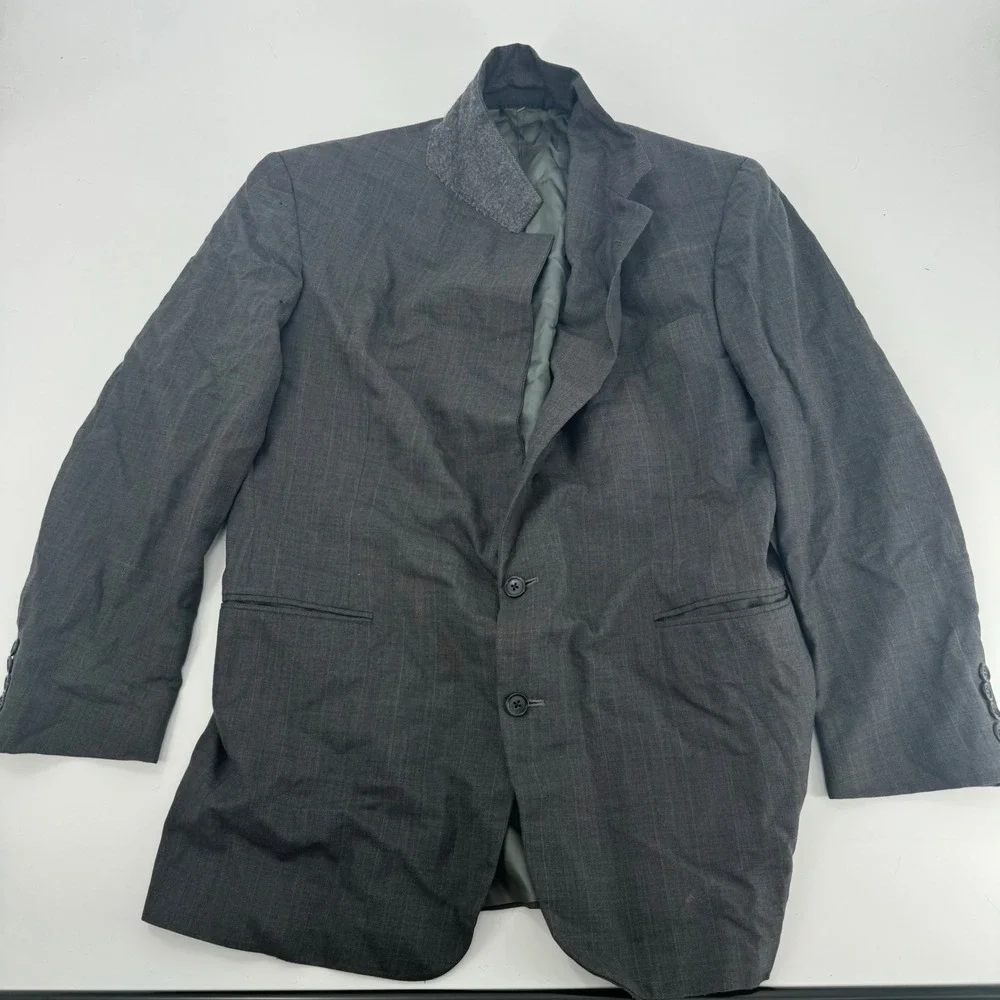 Polo Ralph Lauren Blazer‎ Sport Coat Herringbone Gray Men's Union Made USA